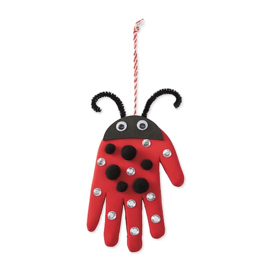 Spring Ladybug Handprint Clay Ornament Craft Kit by Creatology&#x2122;